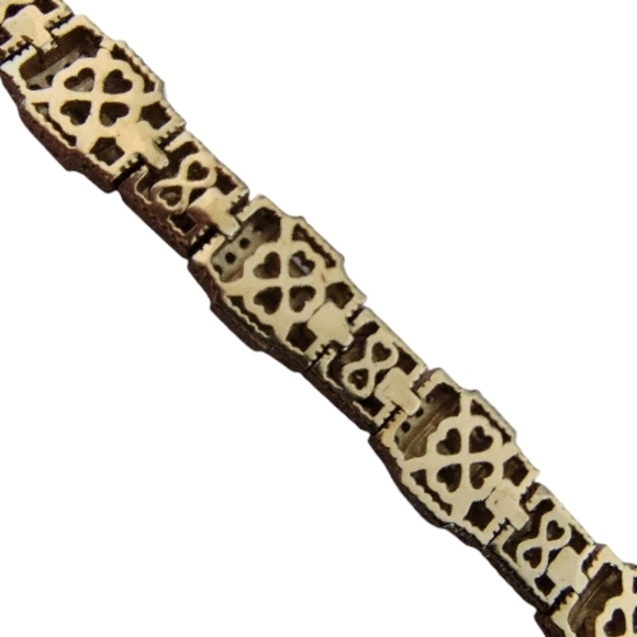 Judith Ripka Bella Luce® Sterling Silver Estate Link Bracelet – 14K Gold Clad - Picture 8 of 10